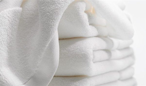 Fluffy white towels